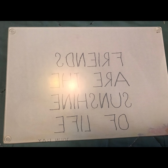 Friends Quote cutting board glass mini 11” x 8” - Picture 5 of 8